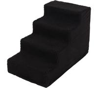Flamingo Escalier pour Chien Tampa Noir - 60x35,5x40,5cm - Fond antidérapant - Léger et Facile à Assembler - Capacité jusqu'à 30 kg