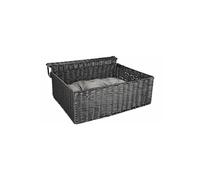 Flamingo F Panier pour radiateur LUSSO Noir Ouvert 46 x 42 x 20 cm