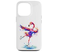 Flamingo Figure Skater Ice Ballet Coque pour iPhone 13 Pro