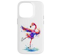 Flamingo Figure Skater Ice Ballet Coque pour iPhone 14 Pro