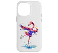 Flamingo Figure Skater Ice Ballet Coque pour iPhone 14 Pro Max