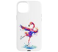 Flamingo Figure Skater Ice Ballet Coque pour iPhone 15 Plus
