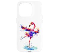 Flamingo Figure Skater Ice Ballet Coque pour iPhone 15 Pro