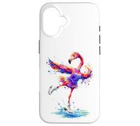 Flamingo Figure Skater Ice Ballet Coque pour iPhone 16