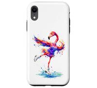Flamingo Figure Skater Ice Ballet Coque pour iPhone XR