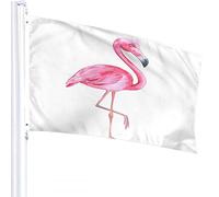 Flamingo Flag 3x5 FT Cute Tropical Animal Bird with Pink Feathers Outdoor Flags Large Welcome Yard Banners Home Garden Yard Lawn Decor