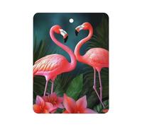 Flamingo Flowers_75091506 Désodorisant de voiture à suspendre, tablettes d'aromathérapie parfumées longue durée, cartes parfumées carrées pour véhicules, chambre à coucher, armoire, style blanc