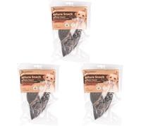 Flamingo Friandise Chien - Corne de Buffle Petite - 260g - Snack Naturel - Mastication Durable - Soin Dentaire (Lot de 3)