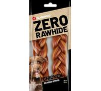 Flamingo - Snack Lanière Tressée pour Chiens - Saveur Poulet, Taille 15 cm, 2 Pièces, 120 g - Idéal pour Moyen et Grand Chien