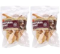 Flamingo Friandise Chien - Museau de chèvre - 150g - goût Authentique - sans Gluten - sans sucres ajoutés - Nature Snack (Lot de 2)