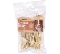 Flamingo Friandise Chien - Peau de Mouton Fine - 100g - croustillante et légère - sans Gluten - sans sucres ajoutés - Nature Snack