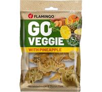 Flamingo Friandise Chien - Snack Veggie Dino Ananas - 120g - sans Gluten - Naturel - Forme ludique et Saine