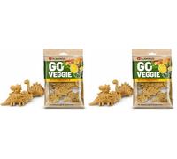 Flamingo Friandise Chien - Snack Veggie Dino Ananas - 120g - sans Gluten - Naturel - Forme ludique et Saine (Lot de 2)