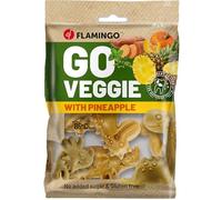 Flamingo Friandise Chien - Snack Veggie Dino Ananas - 120g - sans Gluten - nutritif - Amusant et délicieux