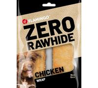 Flamingo - Snack Wraps pour Chiens - Saveur Poulet, Taille 10 cm, 2 Pièces, 120 g - Idéal pour Petit et Moyen Chien