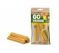 Flamingo Friandise Veggie pour Chien Bâton avec Ananas - 3 pièces de 18cm, 150g - Bâtonnet à l’Ananas Jaune | Snack Dentaire sans Viande, Faible en Graisses