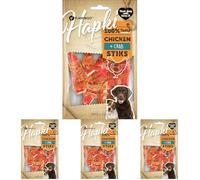 FLAMINGO Friandises Hapki bâtonnet avec Crabe et Poulet 85gr. (Lot de 4)