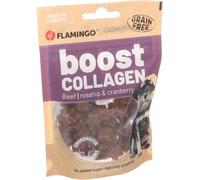 Flamingo Friandises pour Chien Boost Étoiles au bœuf & collagène - 60 g - sans céréales - sans sucres - avec glucosamine & chondroïtine - Fabriqué en Europe