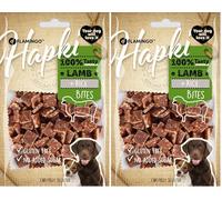 Flamingo Friandises pour Chien Hapki Agneau & Riz 85gr - Morceaux Moelleux et Digestes | Récompenses Naturelles pour Chiens de Toutes Tailles (Lot de 2)