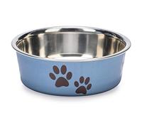 Flamingo Gamelle Bella en INOX pour Chien Bleu 12 cm