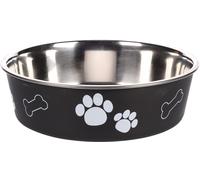 Flamingo Gamelle Kena Noir pour Chien 21cm 1500ml