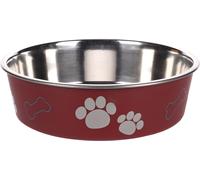 GAMELLE EN INOX POUR CHIEN FLAMINGO 21 CM 1,5 LITRES ROUGE