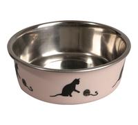 FLAMINGO-Gamelle pour chat en inox rose Flamingo Bella - 10 cm