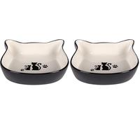 Flamingo Gamelle pour Chats Nona - Gamelle Antidérapante Multi-usages pour Animaux de Compagnie - 250ML - cermamique - La gamelle va au Lave-Vaisselle (Lot de 2)