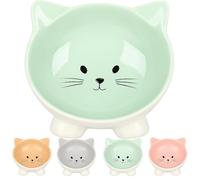 Flamingo Gamelle pour Chats Puzi Vert - Gamelle Antidérapante Multi-usages pour Animaux de Compagnie - 125ML - cermamique - La gamelle va au Lave-Vaisselle