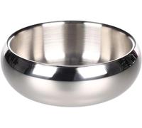 Flamingo Gamelle pour Chien Muna 370 ML - Acier Inoxydable / Inox - Antidérapant - Lavable au lave-vaisselle - 12cm x 5cm x 13cm