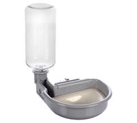 Flamingo Gamelle pour Eau Avec Bouteille 480ml pour Cage Métallique Diza Gris