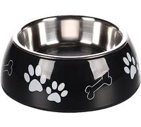 Flamingo GAMELLE pour LA Nourriture DIVAR Motif Patte Noir M 17,5CM 470ML