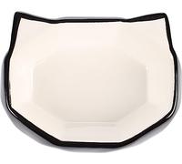 Flamingo GAMELLE pour LA Nourriture ET l'eau Chat Kubo CERAMIQUE Noir-Blanc 180ML 16x12x5CM