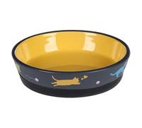GAMELLE pour LA Nourriture ET l'eau Chat Rani CERAMIQUE Jaune Rond ANTIDERAPANT 320ML