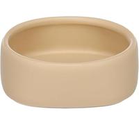 Flamingo Gamelle pour la Nourriture et l'eau Zara Beige 100ml - en Céramique Émaillée - pour Hamsters et Petits Rongeurs - Design Élégant et Minimaliste - Facile à Nettoyer et Stable