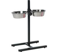 Flamingo Gamelle Support En H Avec 2 Ecuelles Otis 2x27cm pour Chien 4L