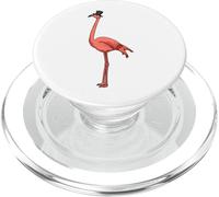 Flamingo Gentilhomme Haut-de-Forme PopSockets PopGrip pour MagSafe