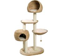 Flamingo Grattoir Banana Leaf III pour Chat Beige 103 x 58 x 158 cm