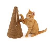 Flamingo Griffoir en Forme de Cône - Marron et Naturel - Griffoir Design et Durable pour Chats Actifs