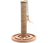 FLAMINGO Griffoir pour chats avec jouet bille Brigitte 30x44 cm 560146 Beige G