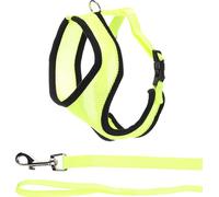 Flamingo Harnais avec Laisse pour Chaton Harms Jaune - Taille A:37cm B:43-55cm C:120cm x 15 x 2mm - Réglable et Confortable, Idéal pour Races comme Persan, Maine Coon, Siamois, et Plus