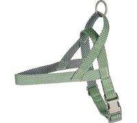 Flamingo Harnais Norvegien Vert pour Chien Anti Traction - Réfléchissant et Réglable - intérieur Doux pour Un Confort Maximum - Nylon - Facile à Utiliser - très élégant - A:38cm B:43-55cm