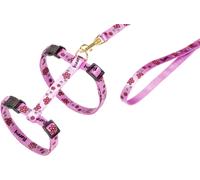Flamingo Harnais Pour Chat Ziggi Fleur Rose 20-35cm 10mm
