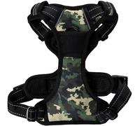 Flamingo Harnais pour Chien Balou Jungle Camouflage S 40 à 55cm 20mm - Réglable en continu - avec Bandes réfléchissantes - avec Boucle à clic