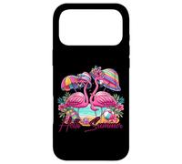 Flamingo Hello Summer Parasol de Plage Coque pour iPhone 17 Pro Max