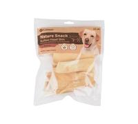 FLAMINGO Hondensnack Nature Runderkophuid 12 cm 200 GR 12 cm - 200 Gram Naturel