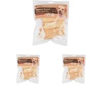 FLAMINGO Hondensnack Nature Runderkophuid 12 cm 200 GR 12 cm - 200 Gram Naturel (Lot de 3)