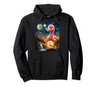 Flamingo Hurlant à la Lune Nuit étoilée Sweat à Capuche