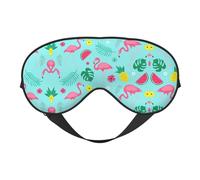 Flamingo Ice Cream Fruit Sleep Eye Mas Update Design Bloque la lumière Night Eye Blinder Hommes Femmes Shift Voyage Cadeaux