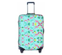 Flamingo Ice Cream Fruit Trolley Valise Housse de protection pour voyage d'affaires Bagages Protecteur Mode 45,7 à 81,3 cm, blanc, S